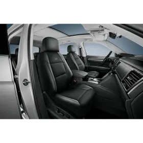 23sk81 Skechers 2 Piece Car Seat Cover Air Cooled Memory Foam Black Universal