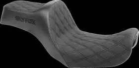4694c-slyfox Slyfox High Noon Seat Double Diamond Black Logo Stitch Fxd Fld 06-17