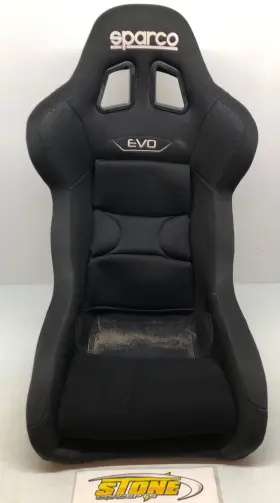 008007xnr Sparco Used Racing Seat Evo Qrt-x Black Medium Up To 34 Inch Waist