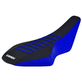06-11-ltr450-blu-bla-blu Suzuki Ltr 450 Gripper Seat Cover 2006 - 2011 Blue/black/blue Ribs #194