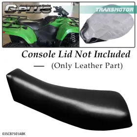 Tra12285 Transmotor2013 Fit For 95-01 Artic Cat 500 Auto Leather Seat Cover Protector Standard Black