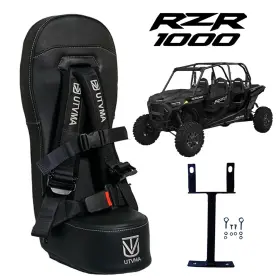 Rzr1000bs-orange Utv Mountain Accessories Utvma Polaris Rzr Xp 1000 Bump Seat With Orange Auto Buckle Harness