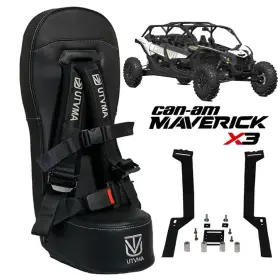 Ut-utvmacmx3bus-10 Utv Mountain Accessories Utvma Ft17-ft25 Can Am Maverick X3 Max Bump Seat With Pink Auto Harness