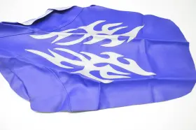 Wy022-7 Verde Powersports Yamaha Yfz450 Blue Silver Flame Seat Cover Nos