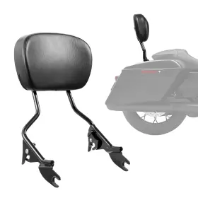 1503 Vevor Motorcycle Backrest Sissy Bar For Harley-davidson Touring Models 16 In