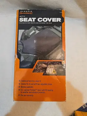 78387 Weather Tech 78287 Atv Black Seat Cover