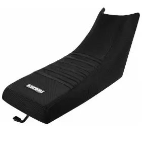 112blkblkblk Yamaha 1987 - 2006 Banshee Gripper Seat Cover All Black With Ribs