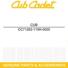 Cub Cadet 71262-119H-0000 Seat Locker Body Challenger CX700 CX500 4X4 New. Price: $10.95.