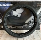 Monster Steering Wheel Cover Black New. Price: $29.95.