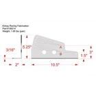 Kirkey 99214 Floor Seat Mount- 3/16" Aluminum For 09;16;36-41V;47;55;65;70;71 New. Price: $79.10.