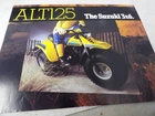 Original 1983 Suzuki ALT125 Dealer Brochure Used. Price: $18.00.