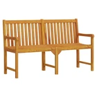 Outdoor Patio Bench Garden Park With Armrests Solid Wood Acacia Vidaxl New. Price: $159.99.