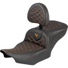 Saddlemen Roadsofa Tri-gripper Seats With Drivers Backrest 823-07-210B3 New. Price: $900.00.