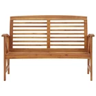 Outdoor Patio Bench Wooden Garden With Armrests Solid Acacia Vidaxl New. Price: $135.99.