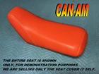 Bombardier DS90 New Seat Cover. 2002-06 Orange 989A. Price: $32.95.