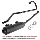 Exhaust Muffler & Pipe W/ Gaskets Kawasaki Brute Force KVF750 4X4 08-11 New. Price: $221.00.