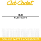 Cub Cadet 503-02270 Seat Belt Relay Assembly New. Price: $176.54.
