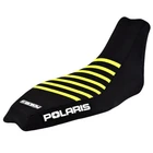Polaris Outlaw 90 110 Seat Cover - All Black / Neon Yellow Ribs #252A New. Price: $68.95.
