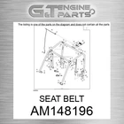 AM148196 Seat Belt Fits John Deere (surplus Open Box) New. Price: $187.07.