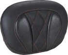 Mustang For Deluxe Sissy Bar Pad - Diamond Mandarin Orange Stitch Flt/flh New. Price: $235.00.