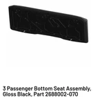 Polaris 3 Passenger Bottom Seat Assembly, Gloss Black New. Price: $214.99.