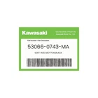 Kawasaki Genuine Seat-assy,bottom,black 53066-0743-MA New. Price: $458.28.
