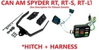 4 Wire Harness & Trailer Hitch W/ Ball For 18+ Can-am Spyder Fits Rt F3 Models New. Price: $278.20.