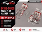 Oem 100PCS 14MM Oil Drain Plug Crush Washers 94109-14000 For Honda/acura Usa New. Price: $75.00.