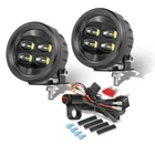 Round Sae J583 Led Clear Fog Lights Pair Kit 3.5INCH 40W & Nylon Wiring Harness New. Price: $99.99.