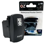 Radio On/off Rocker Switch 4-PIN Spst Laser Etch Blue Led Suv Can-am Polaris Rzr New. Price: $19.99.