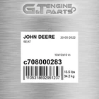 C708000283 Seat Fits John Deere (surplus Open Box) New. Price: $354.10.