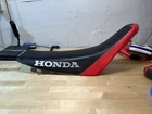 Oem Honda CR80R CR85 Dirt Bike Seat #77100-GBFH-8300 Red Black Used. Price: $72.99.