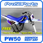 Yamaha 2016 PW50 Peewee White Plastic Fender + Blue Tank, Seat Freebies Brand. Price: $104.18.