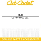 Cub Cadet 707-04790-0637 Powder Black Seat Belt Bracket Volunteer 465 485 747 New. Price: $41.73.