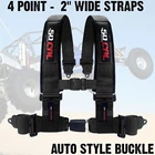 4 Point Off Road Harness 2" Belt Auto Style Buckle Push Button Release - Black New. Price: $107.99.