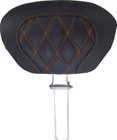 Mustang Super Touring Driver Backrest Double Diamond Orange Stitch #89539MO New. Price: $295.00.