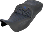Saddlemen Roadsofa Tri Gripper Seat - Extended Reach Blue Stitch W/o New. Price: $643.00.