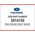 Polaris Pad-rear,seat Base 5814150 Oem New. Price: $44.99.