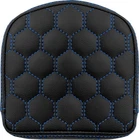 Saddlemen 040849BLU Roadsofa Sissy Bar Pad - Honeycomb Blue Stitching New. Price: $108.00.