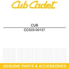 Cub Cadet 503-00137 Lower Backplate Seat Cushion Challenger CX750 CX700 CX500 New. Price: $63.23.