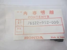New Genuine Oem Honda Engine Stopper 76122-952-000. Price: $7.85.