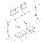 Polaris P/n 2685601 Assm: Seat, Back, 40, Black/d, Marsh New. Price: $199.00.