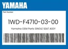 Yamaha Genuine Single Seat Assy 1WD-F4710-03-00 New. Price: $44.27.
