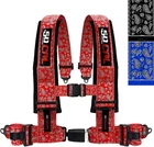 2" 4-POINT Racing Harness Push Button Quick Release Ultra Kush Pads Red Bandana New. Price: $124.99.