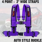 2" 4 Point Utv Sxs Harness Auto Style Buckle Rzr Teryx X3 Talon YXZ1000R Purple New. Price: $107.99.