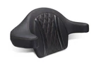 Mustang Deluxe Ext. Arm King Tour Pak Backrest Diamond Orange Stitch #88430MO New. Price: $445.00.
