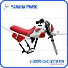 Yamaha PW50 Peewee White Red Fender Cover & Tank + Seat Decal Bolt Brand. Price: $103.43.