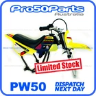 Yamaha PW50 Peewee Yellow Plastics Fender Cover + Fuel Tank Seat Brand. Price: $99.99.