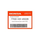 Honda Genuine Seat Comp (TYPE1) 77100-HS1-A50ZB New. Price: $109.58.