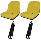 2 Yellow High Back Seat W/ Pivot Rod Bracket Fits John Deere Gator Cs Cx New. Price: $373.99.